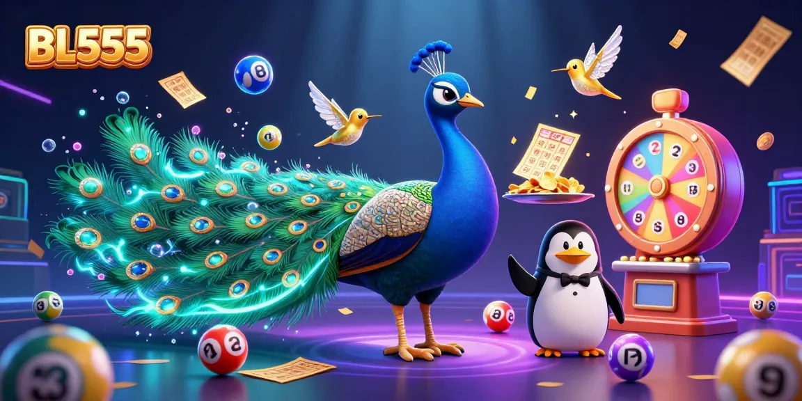 Experience the vibrant excitement of gaming with BL555's animated characters and dynamic elements.