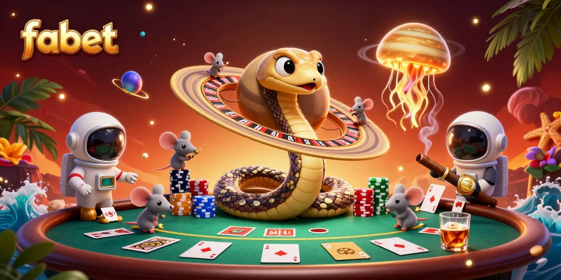 Experience thrilling gambling at fabet with vibrant characters and casino games.