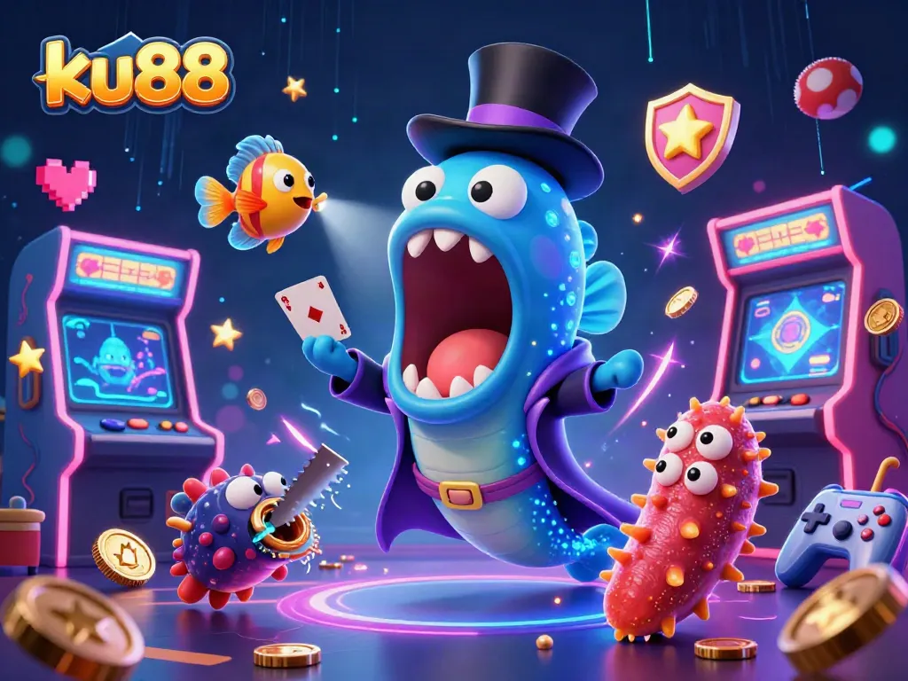 ku88 casino featuring vibrant characters and gaming elements for an immersive experience