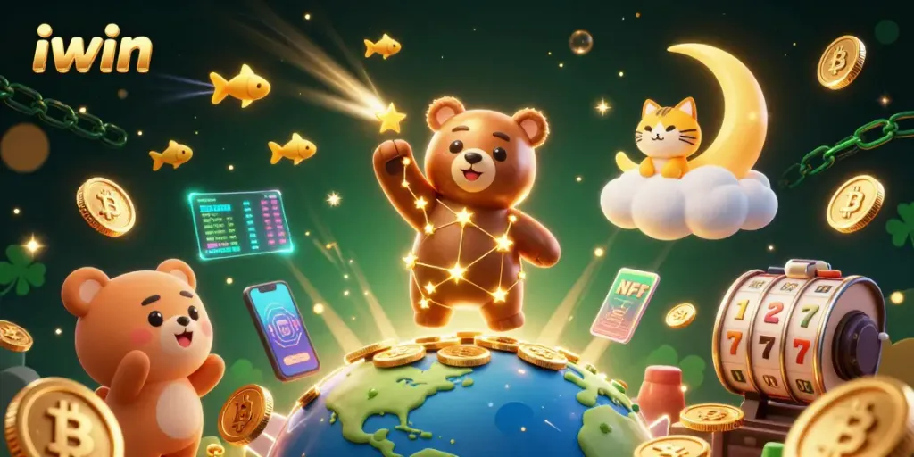 Hit the jackpot with iwin's cosmic casino adventure featuring starry characters and vibrant gaming elements.