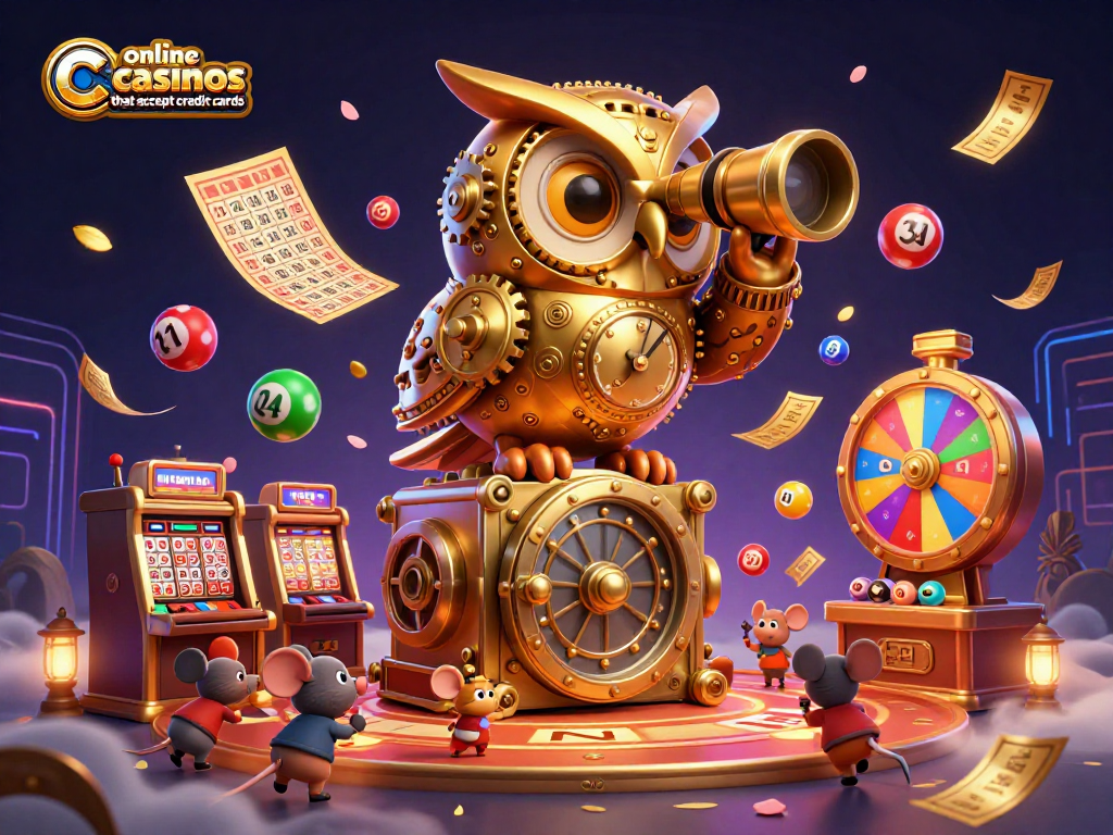 Engage with online casinos that accept credit cards through our vibrant 3D casino scene